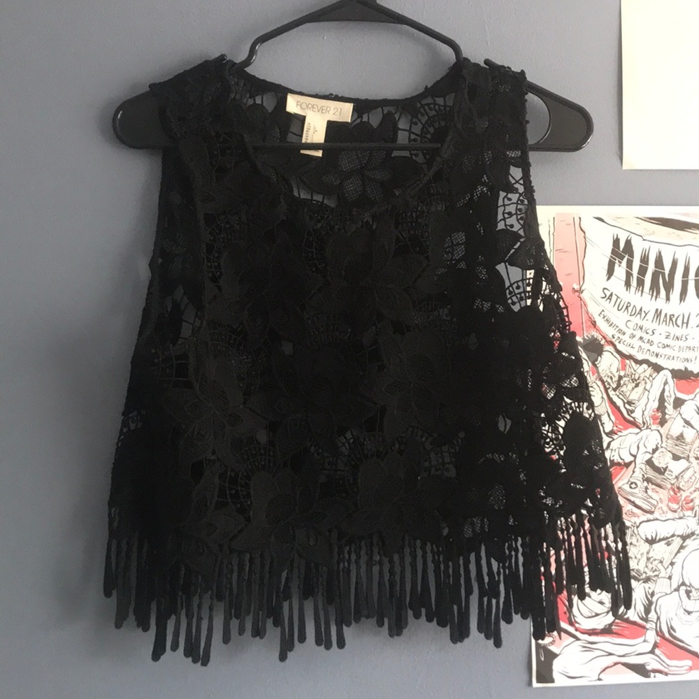 Lace crop top